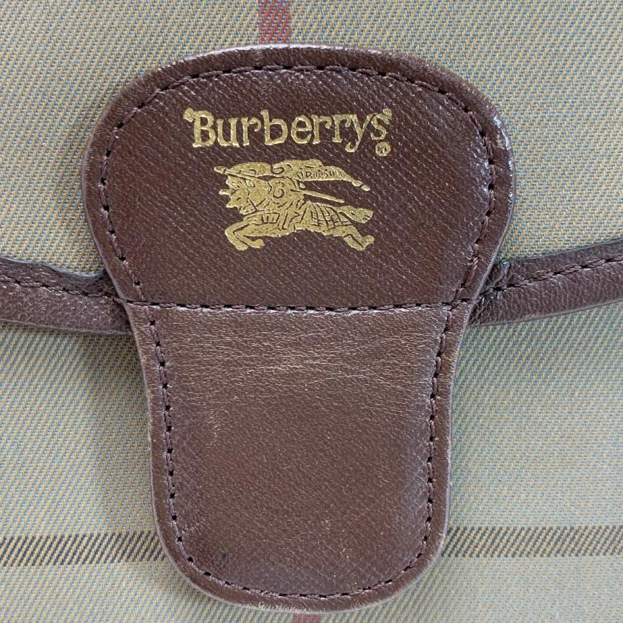 バーバリーズ Burberrys クラッチバッグ メガチェック ロゴ カーキ 