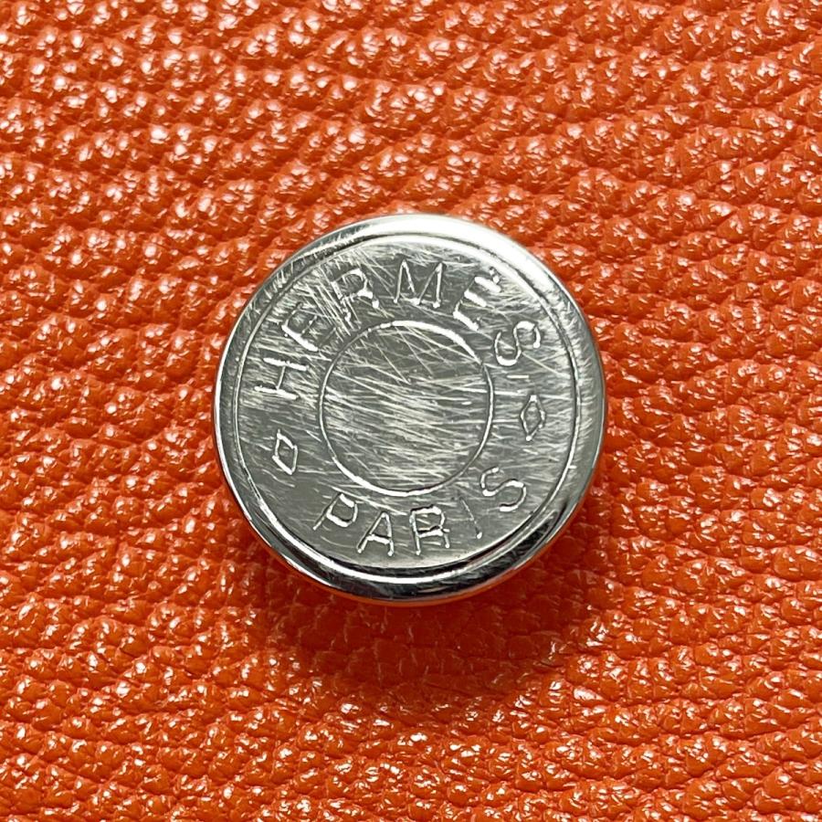 HERMES（エルメス） セリエ シェーブル オレンジ ブックカバー H刻印 