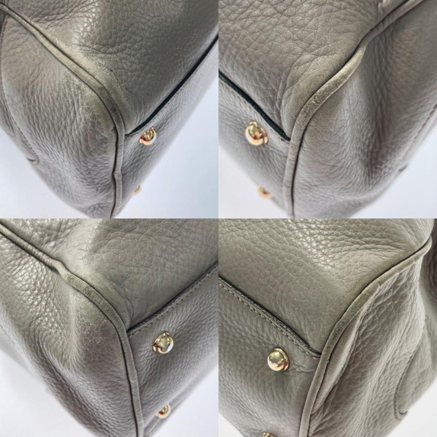 GUCCI（グッチ） バンブー トートバッグ 282317 グレー レザー