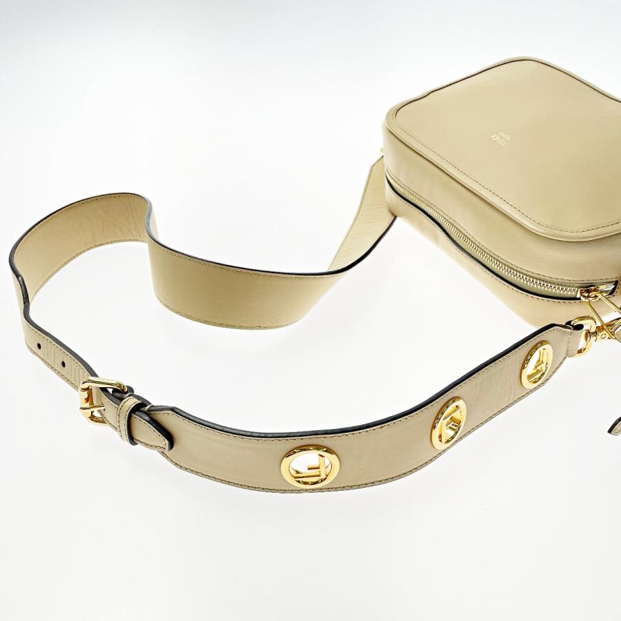FENDI フェンディ FF キャム 8BT287 ベージュ 2WAYショルダーバッグ  