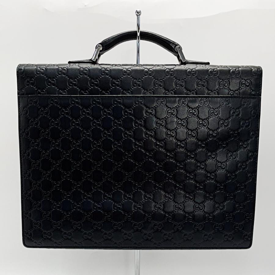 GUCCI（グッチ） グッチシマ 34044 ブラック ビジネスバッグ レザー