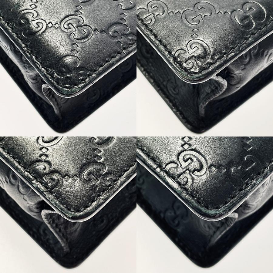 GUCCI（グッチ） グッチシマ 34044 ブラック ビジネスバッグ レザー