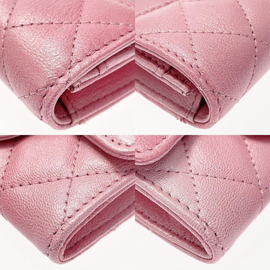 CHANEL シャネル クラシックフラップ カードケース ピンク CHANEL シャネル クラシックフラップ カードケース ピンク