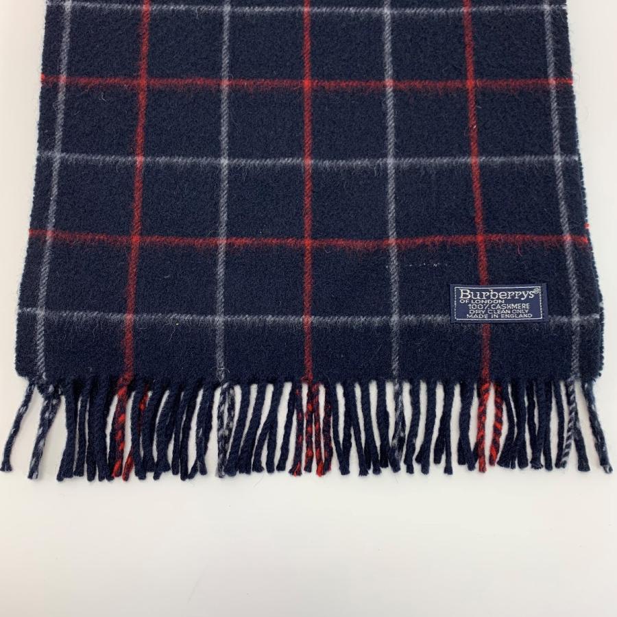 バーバリーズ Burberrys カシミヤ100% マフラー チェック ネイビー Burberrys バーバリーズ メガチェック カシミヤ ネイビー カシミア