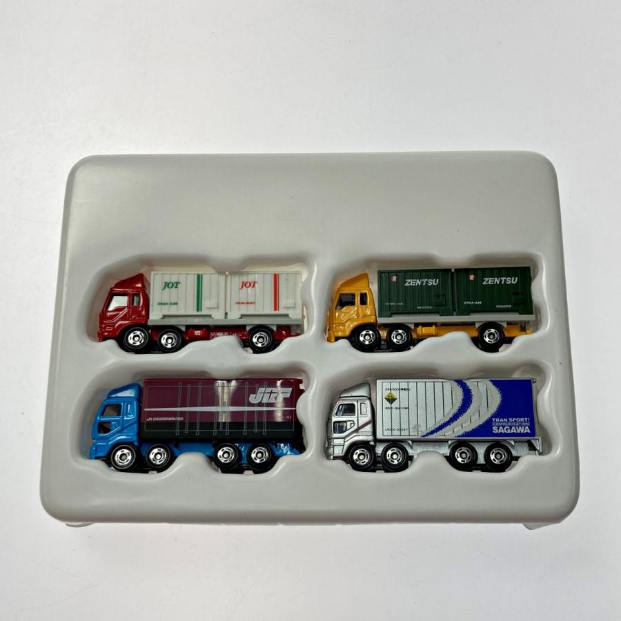 TOMICA トミカ 鉄道輸送コンテナトラックセット 4台セット TOMY