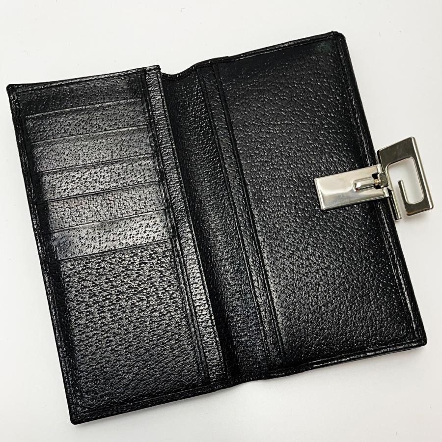 GUCCI（グッチ） 2つ折り長財布 035・1408・2097 ブラック ピグスキン