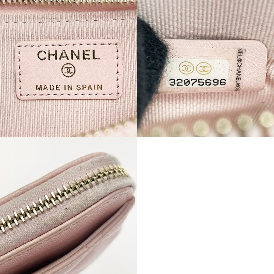 CHANEL（シャネル） マトラッセ ピンク コインケース 小銭入れ