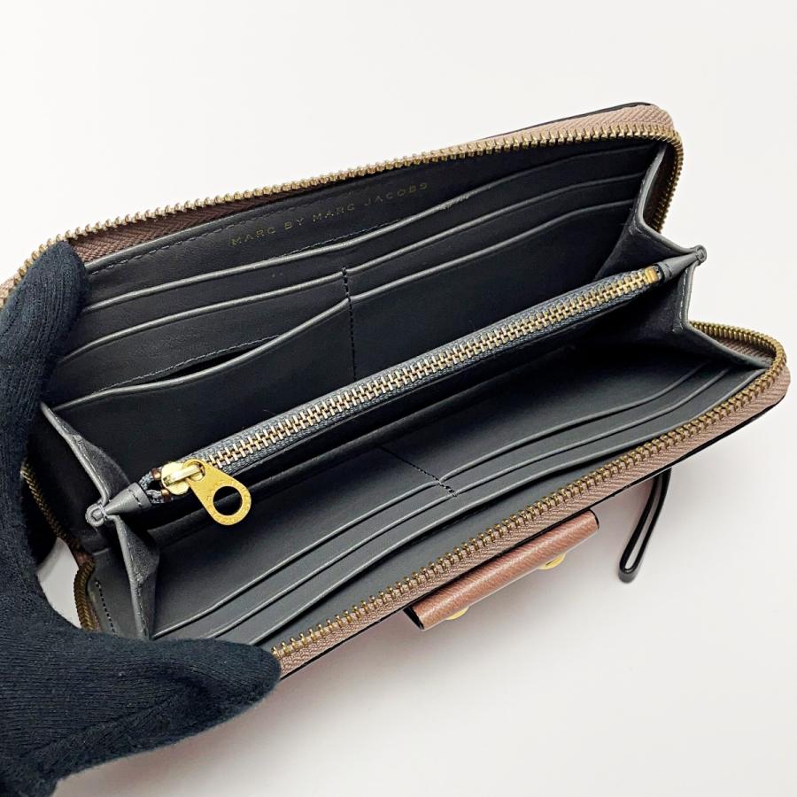 ☆☆MARC BY MARC JACOBS マークバイマークジェイコブス ラウンドファスナー財布 M0002922 ピンクベージュ レディース レザー MARC BY JACOBS マークバイマークジェイコブス ラウンドファスナー財布