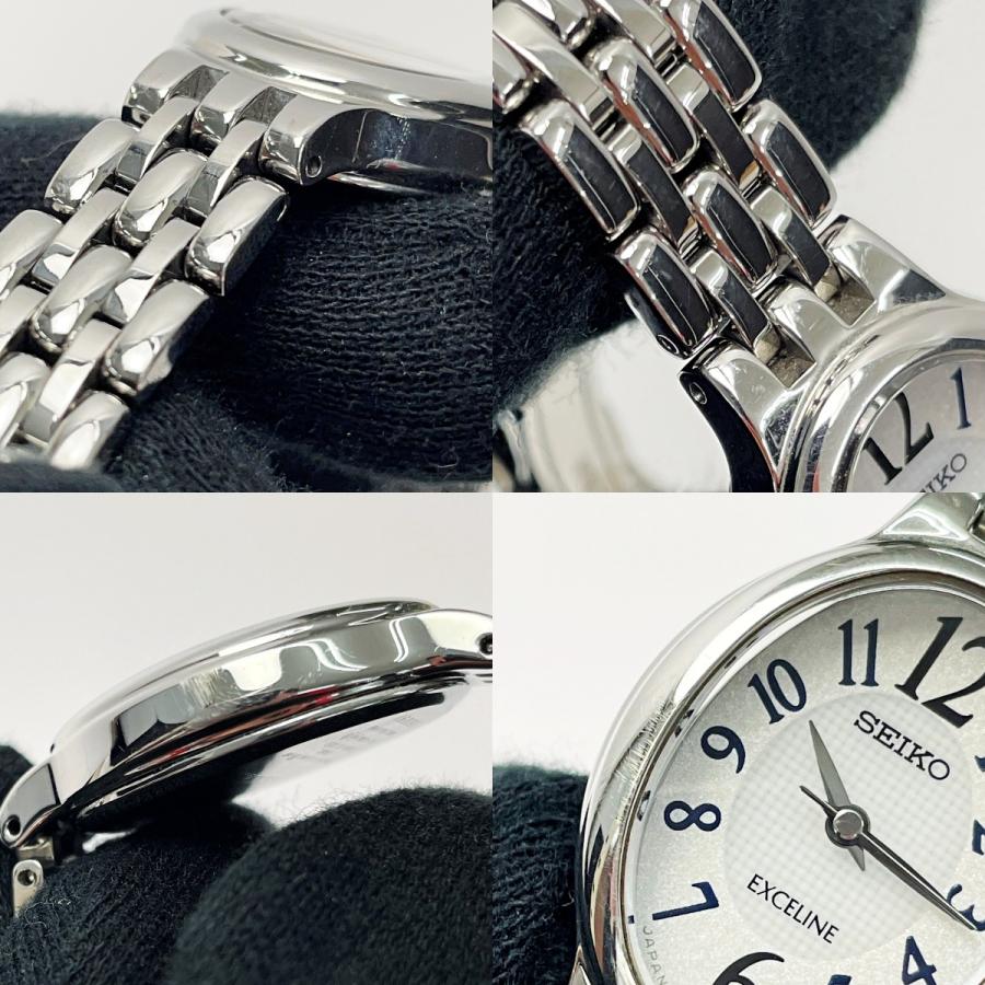 SEIKO（セイコー） エクセリーヌ V117-0BW0 ホワイト×シルバー