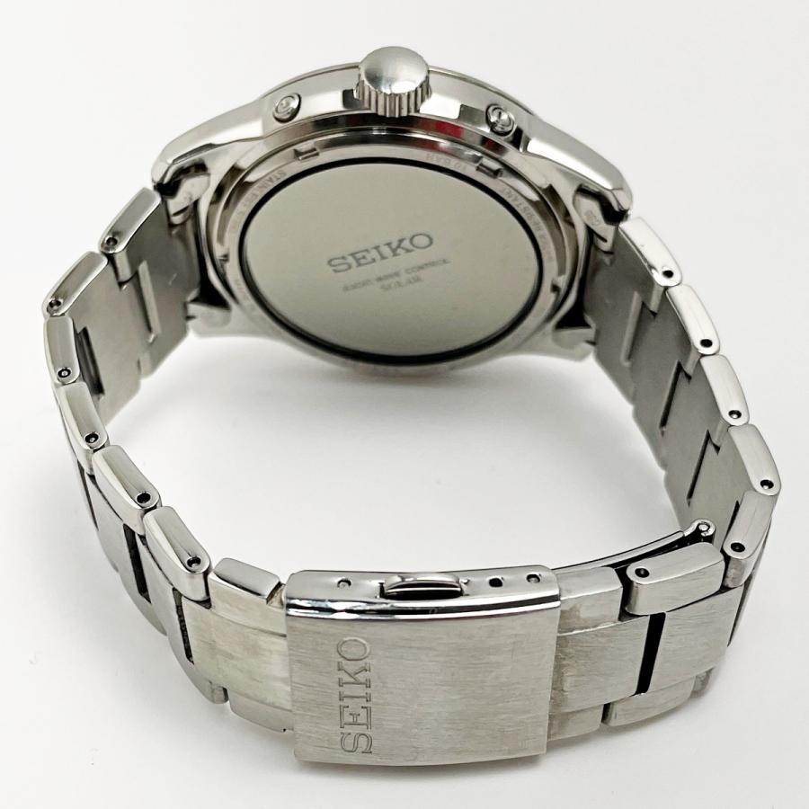 SEIKO ソーラー 電波 腕時計 7B24-0BJ0 ネイビー文字盤 SEIKO セイコー 電波ソーラー 腕時計 7B24 日本製 ブルー文字盤