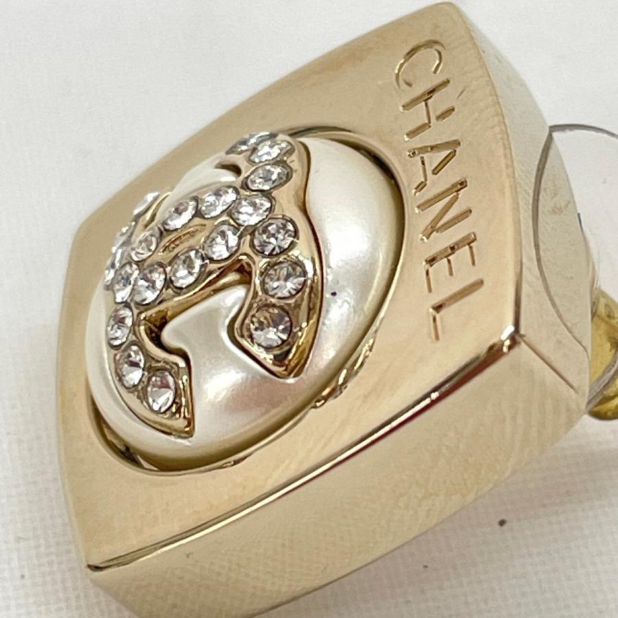 CHANEL（シャネル） ピアス ココマーク スクエア ラインストーン 