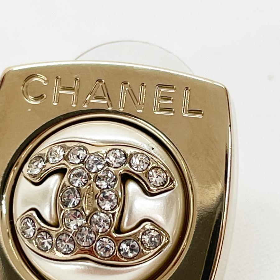 CHANEL（シャネル） ピアス ココマーク スクエア ラインストーン 