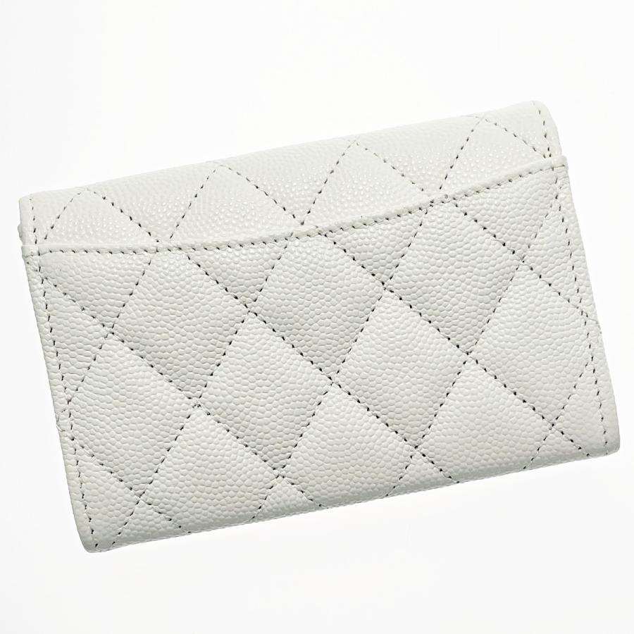 CHANEL（シャネル） マトラッセ ホワイト カードケース ココマーク 