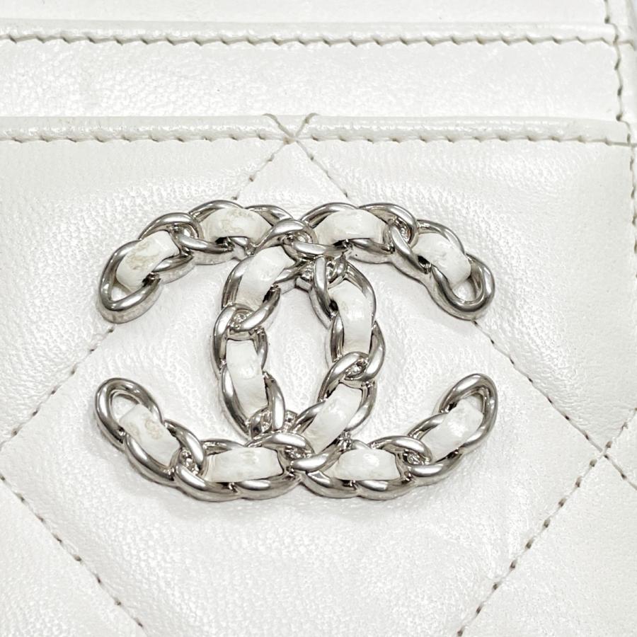 CHANEL シャネル ケース レディース シャネル19 ディズヌフ ラムレザー AP2701 アイボリー CHANEL（シャネル） コインケース レディース シャネル19 ディズヌフ