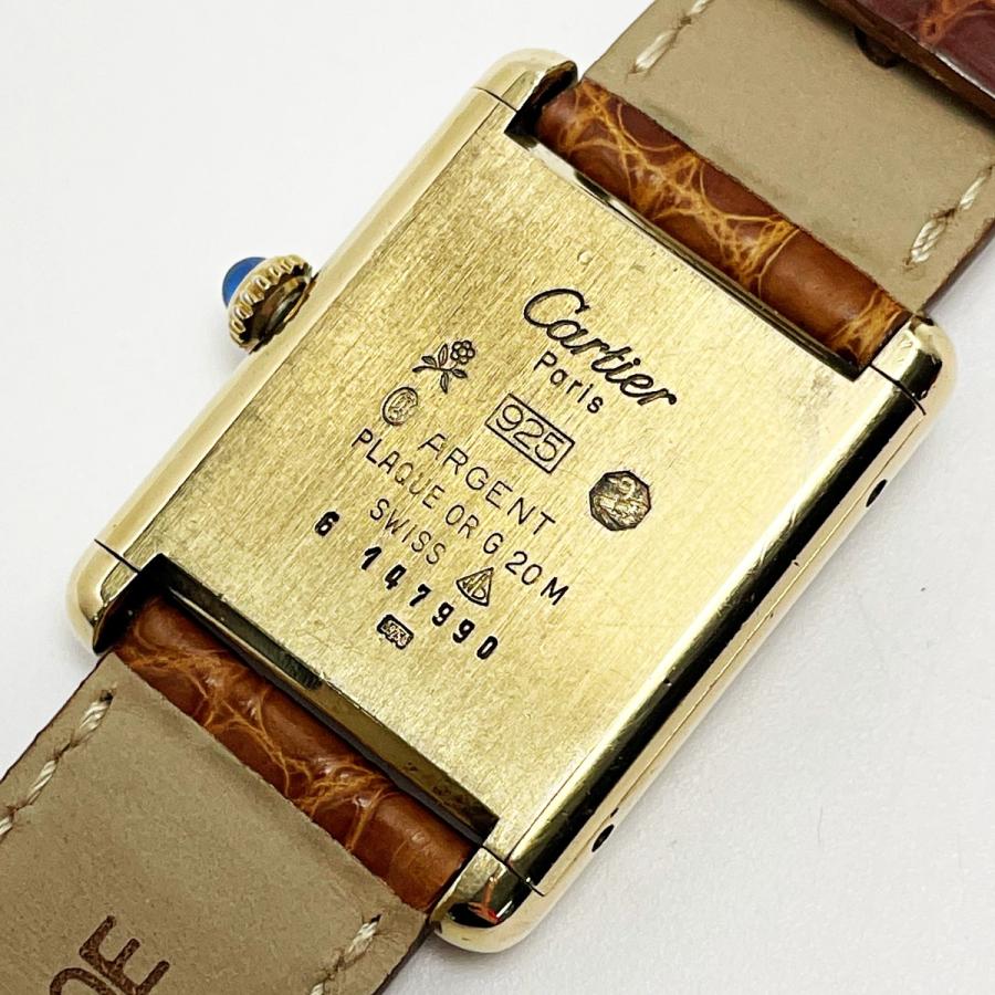 Cartier カルティエ マストタンク ヴェルメイユ SV925+G20M Cartier カルティエ マストタンク ヴェルメイユ SV925+G20M