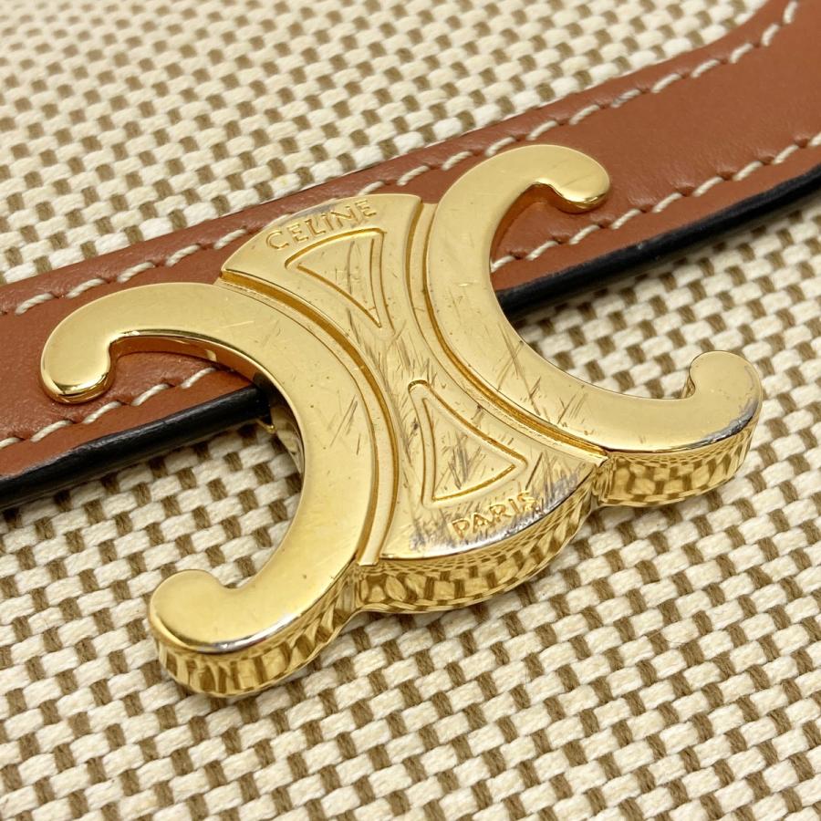 CELINE（セリーヌ） トリオンフ スモールウォレット ナチュラル 3