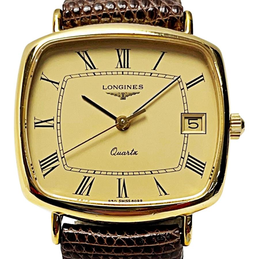LONGINES（ロンジン） クォーツ 950-6099 ゴールド レザー スクエア
