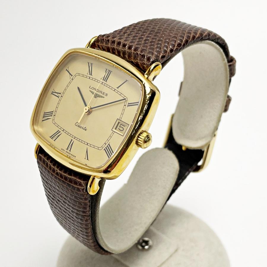 LONGINES（ロンジン） クォーツ 950-6099 ゴールド レザー スクエア