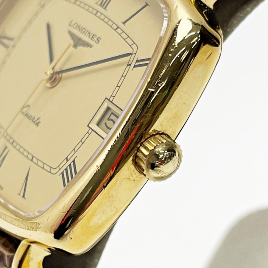 LONGINES（ロンジン） クォーツ 950-6099 ゴールド レザー スクエア