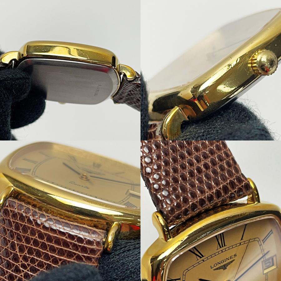 LONGINES（ロンジン） クォーツ 950-6099 ゴールド レザー スクエア