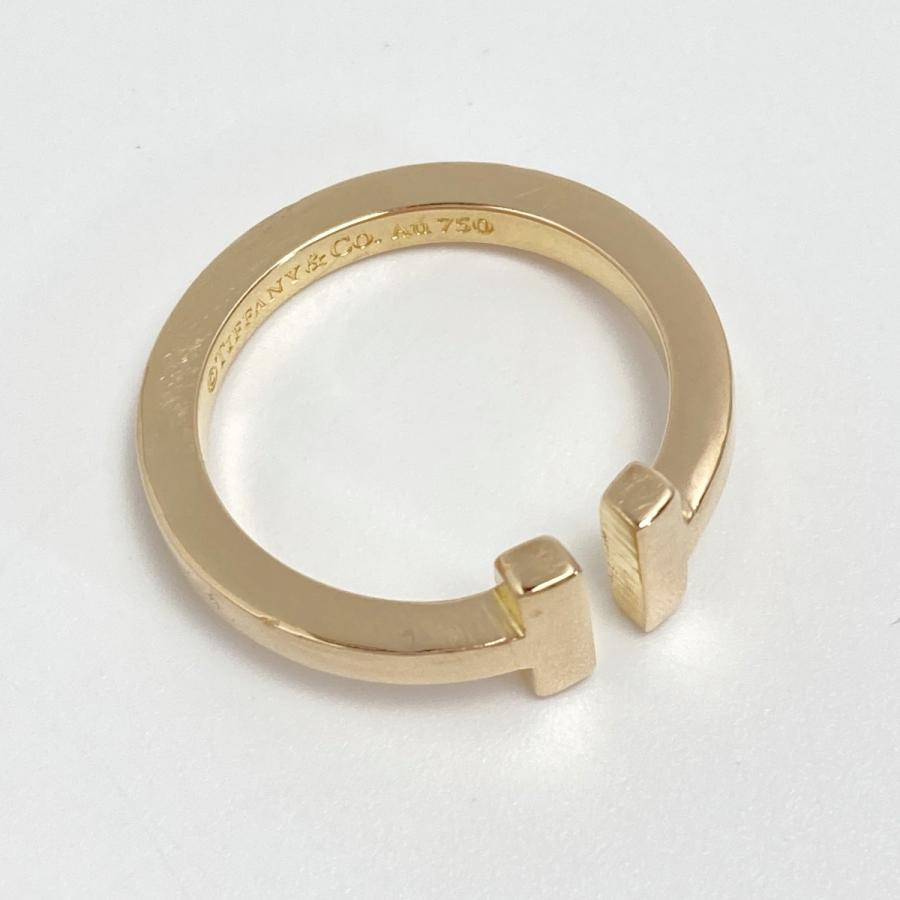 入手困難！ ティファニー K18 コンビ スクエア リング N-38 TIFFANY&Co.（ティファニー） Tiffany & Co. Tスクエア リング K18YG