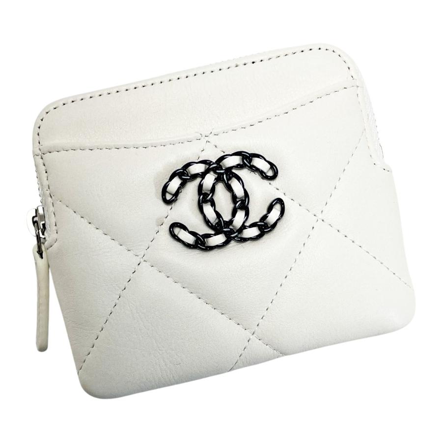 CHANEL（シャネル） マトラッセ AP2086 ホワイト ジップコインパース 