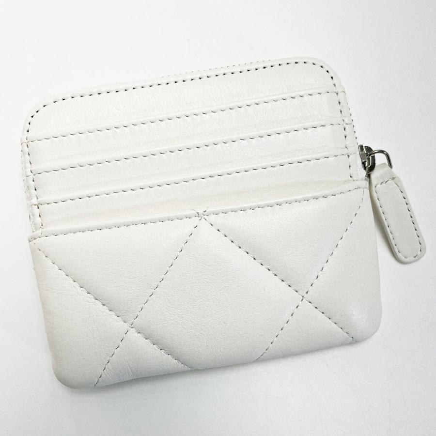 CHANEL（シャネル） マトラッセ AP2086 ホワイト ジップコインパース 