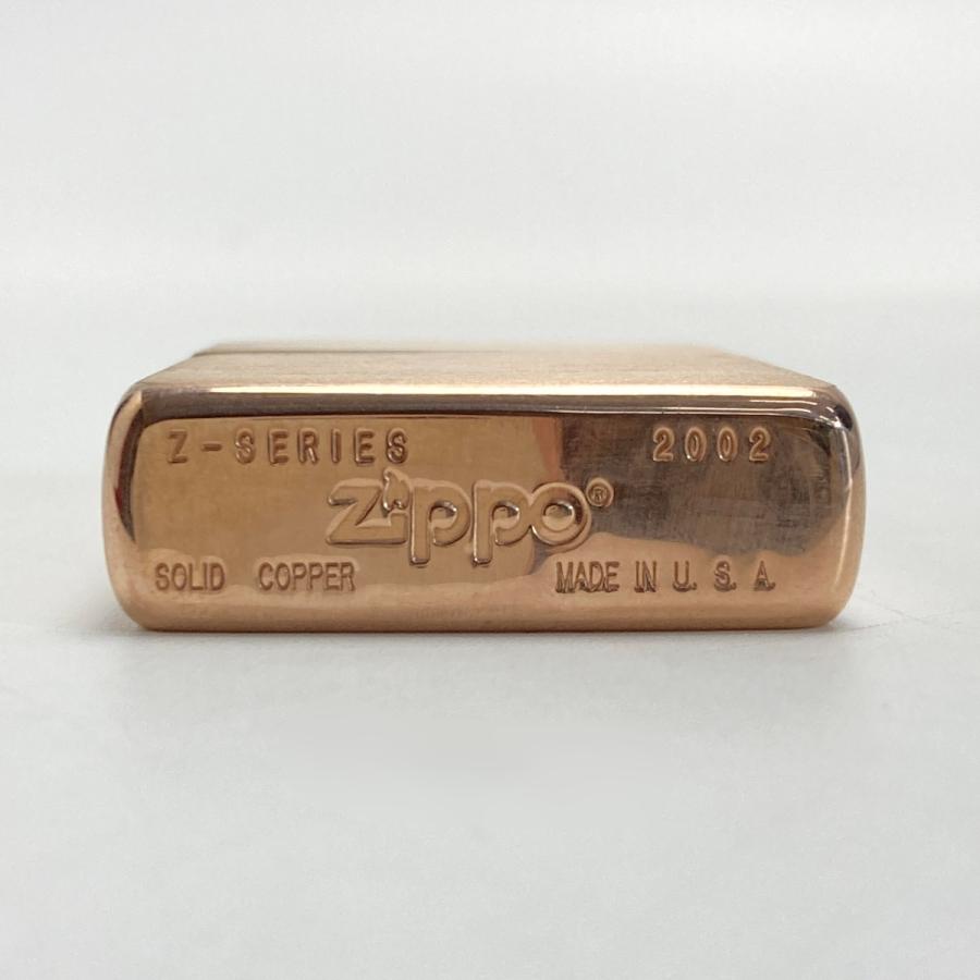 ZIPPO ジッポー ライター 2002年製 ソリッドカッパー Zシリーズ 限定品