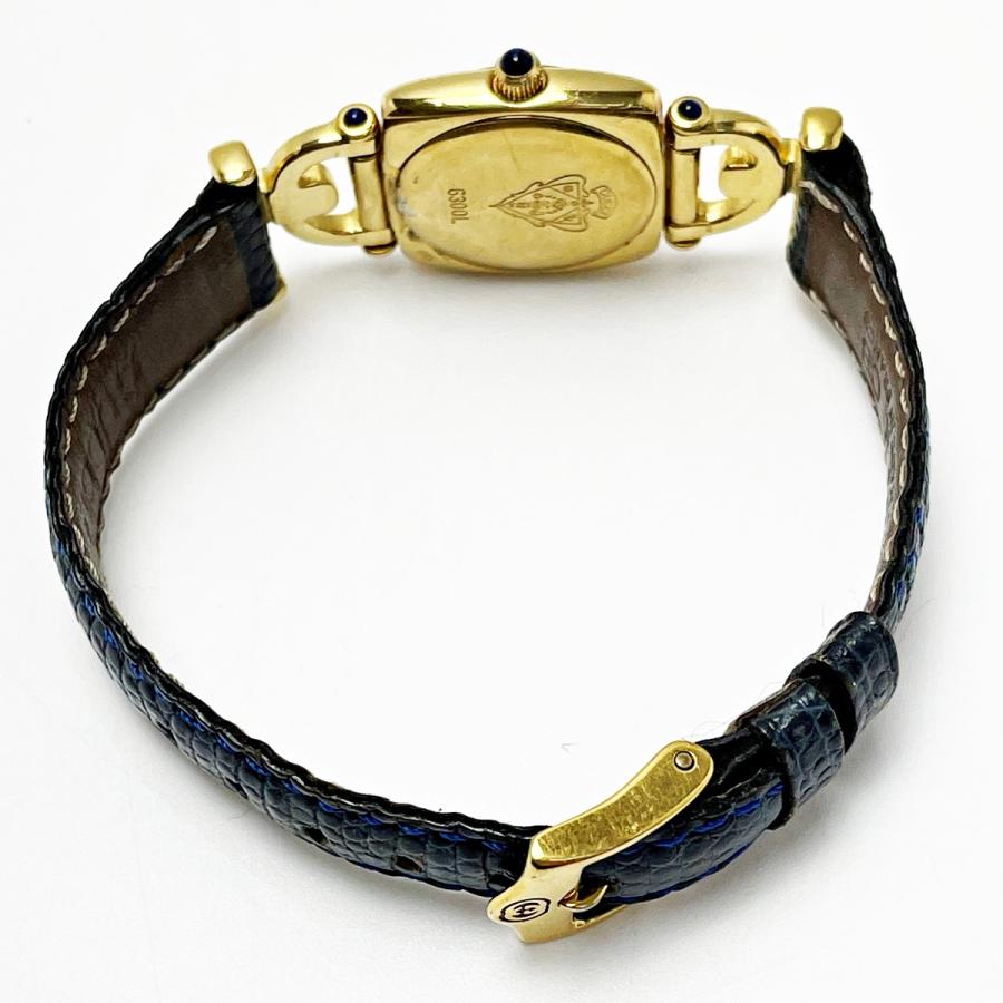 GUCCI（グッチ） ホースビット ロゴベゼル 6300L ホワイト×ゴールド
