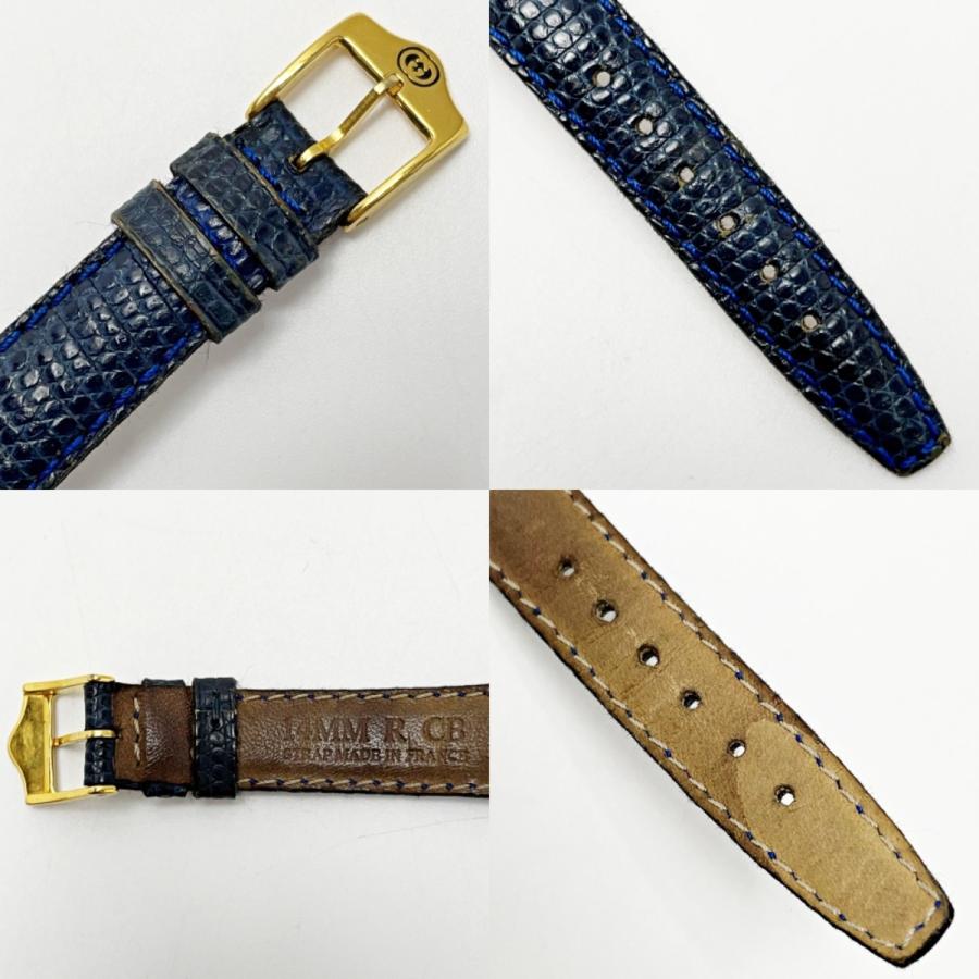 GUCCI（グッチ） ホースビット ロゴベゼル 6300L ホワイト×ゴールド