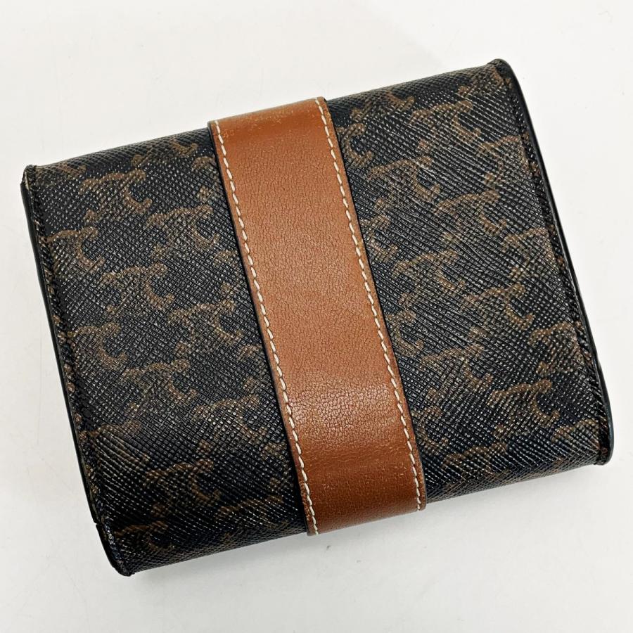 CELINE セリーヌ トリオンフ ブラウン 3つ折り財布 レディース CELINE セリーヌ トリオンフ ブラウン 3つ折り財布 レディース