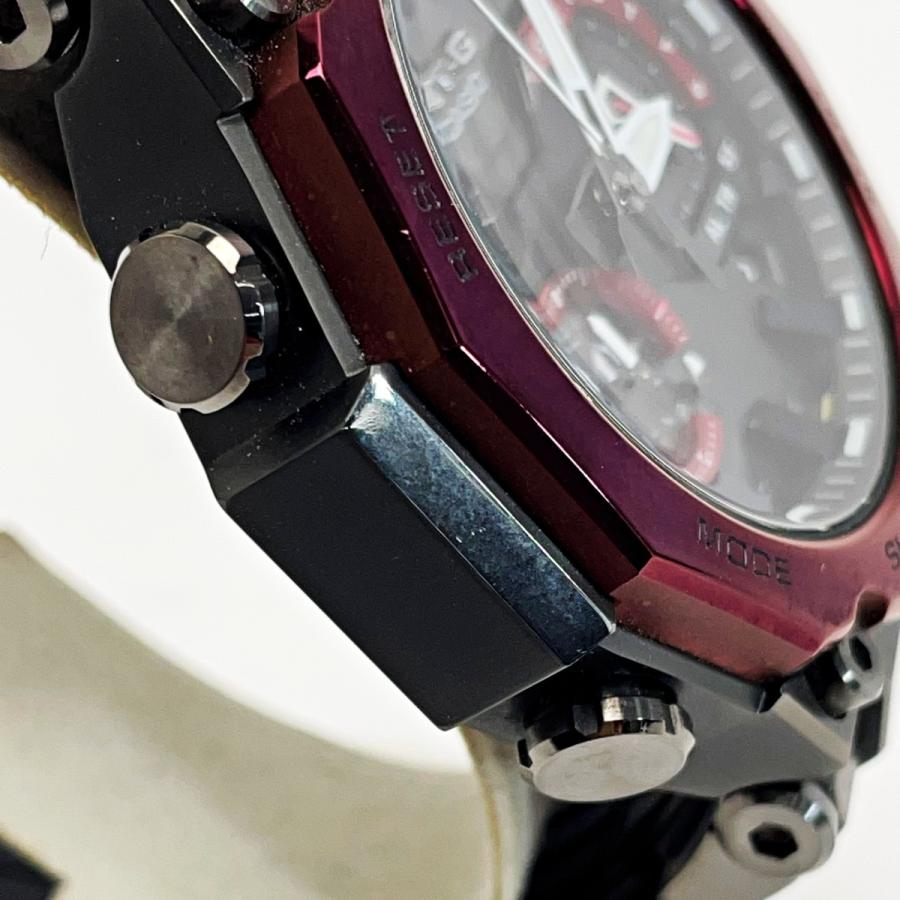 ☆☆ CASIO カシオ G-SHOCK MT-G MTG-B2000BD-1A4JF ブラック×パープル 電波ソーラー メンズ 腕時計 箱有 やや傷や汚れありの画像