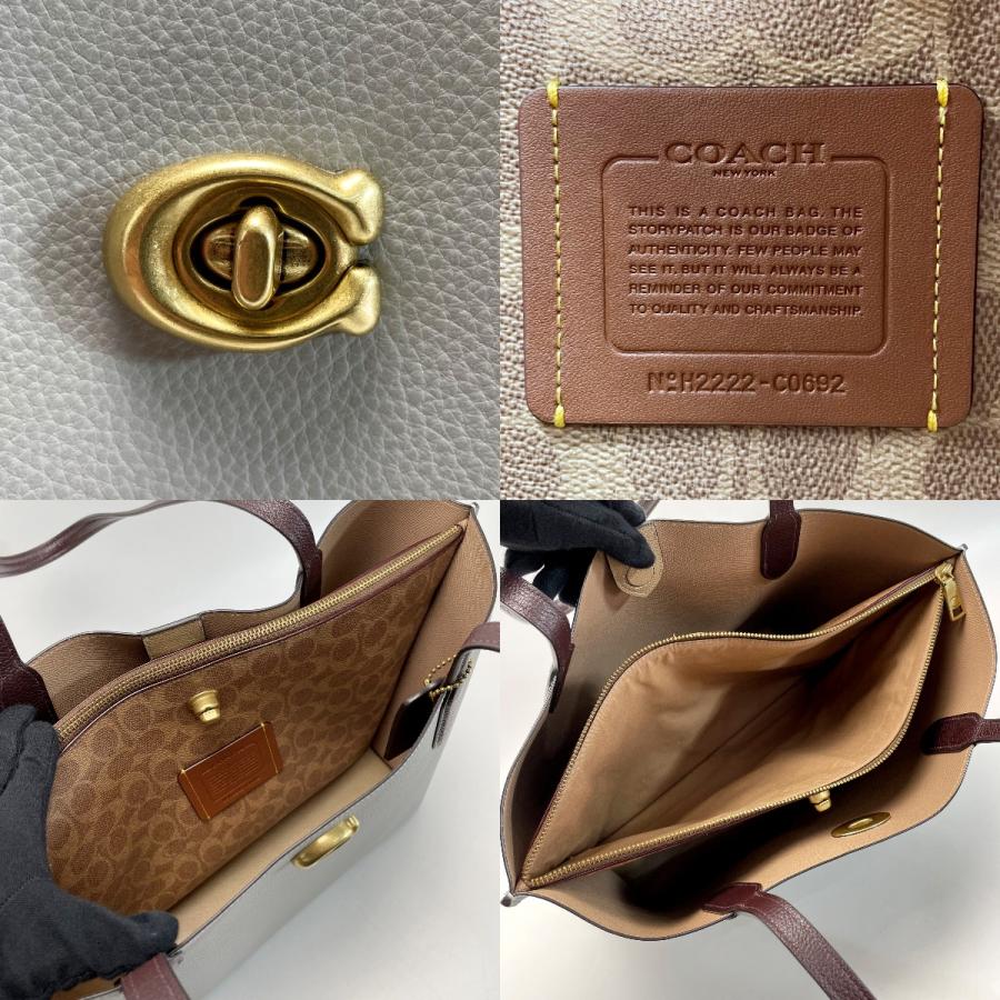 COACH（コーチ） ウィロウ C0692 グレー トートバッグ レディース やや 