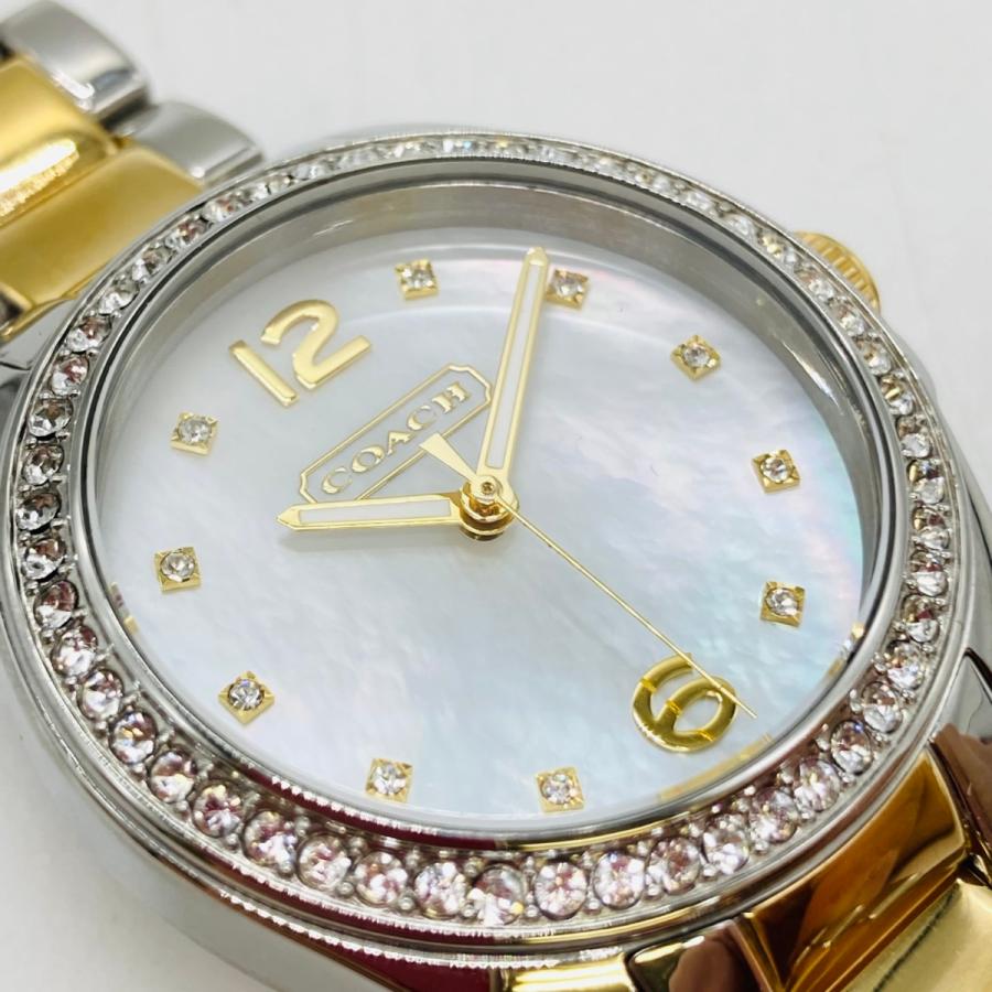 COACH ◎◎ コーチ シェル文字盤 レディース クォーツ 腕時計 CA.67.7  