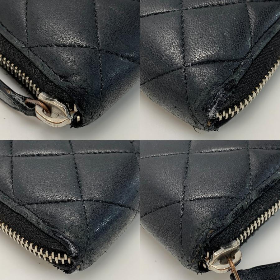 ☆☆CHANEL シャネル マトラッセ ラムレザー A50097 ブラック ラウンドファスナー財布 レディース CHANEL（シャネル） マトラッセ ラムレザー A50097 ブラック ラウンド