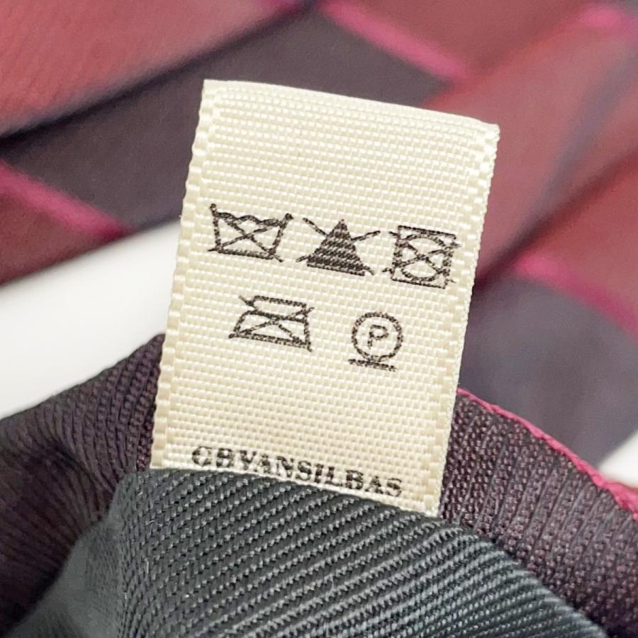 BURBERRY（バーバリー） ストライプ ネクタイ ブラック×レッド シルク