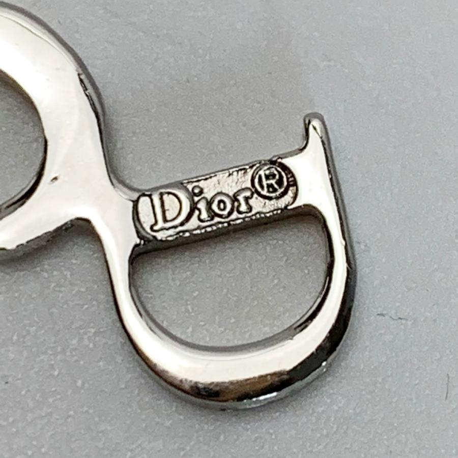 Christian Dior クリスチャンディオール CDロゴ ヴィンテージ シルバー