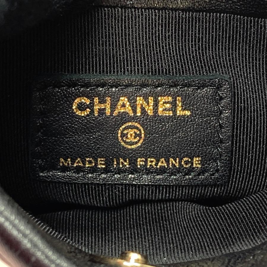 シャネル　COCO ロゴ入り ケース キャンバスブラック CHANEL（シャネル） ココマーク マトラッセ チェーン ショルダーバッグ