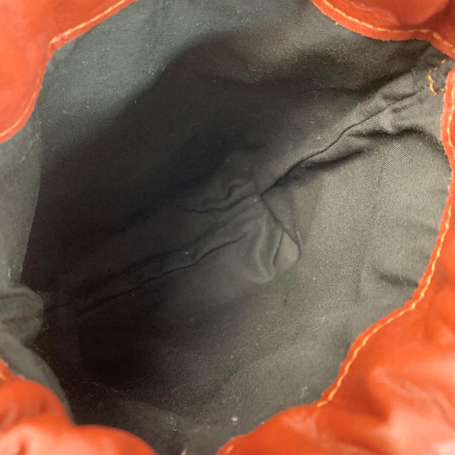 SOMES SADDOLE ブラウン レザー巾着バッグ Somes Saddle ソメスサドル