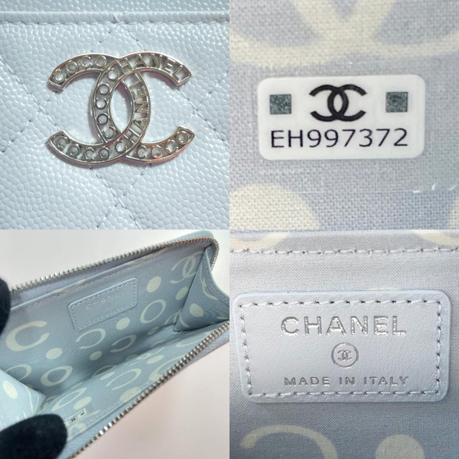 CHANEL（シャネル） マトラッセ カードケース AP3836 ライトブルー