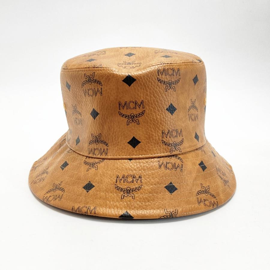 MCM エムシーエム ヴィセトス 総柄 バケットハット MEHBAMM01CO001 ブラウン サイズM 帽子 MCM（エムシーエム） ヴィセトス 総柄 バケットハット MEHBAMM01CO001