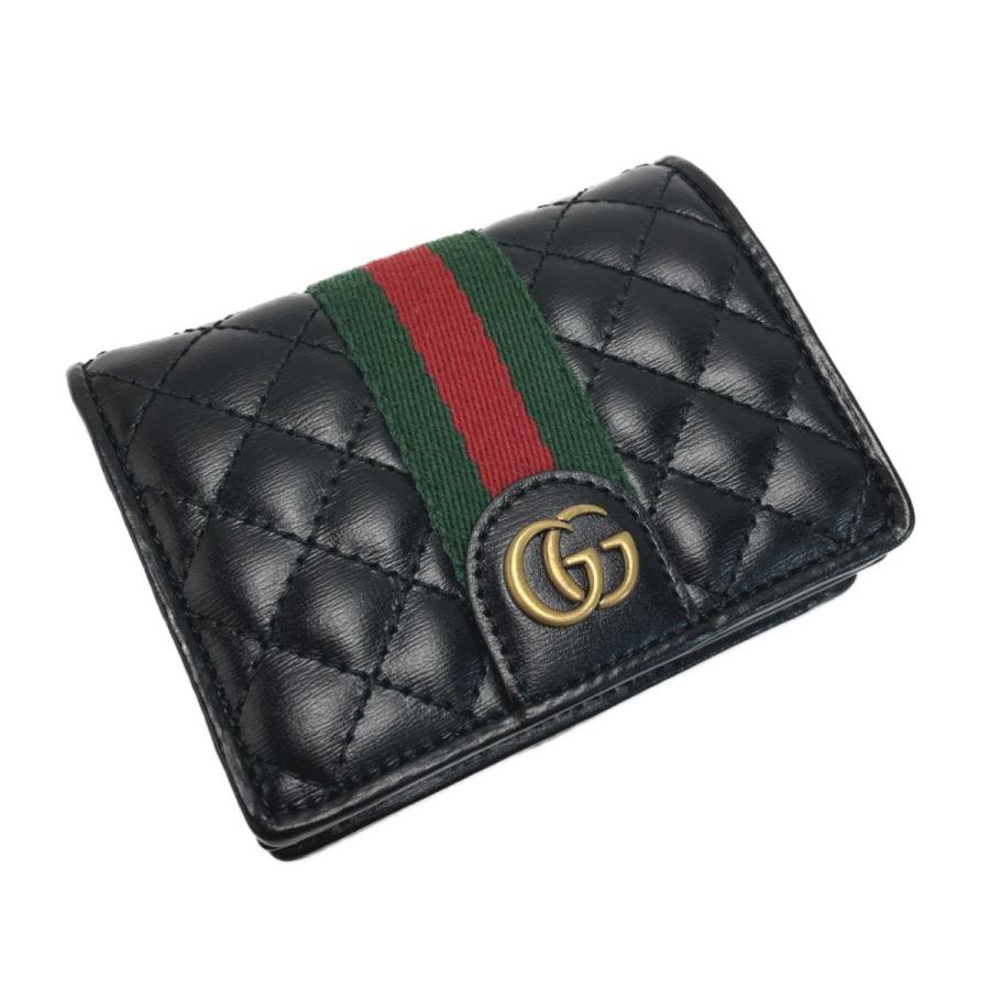 GUCCI グッチ 二つ折り財布 キルティング シェリーライン ggマーモント GUCCI（グッチ） GGマーモント キルティング 2つ折り財布 536453