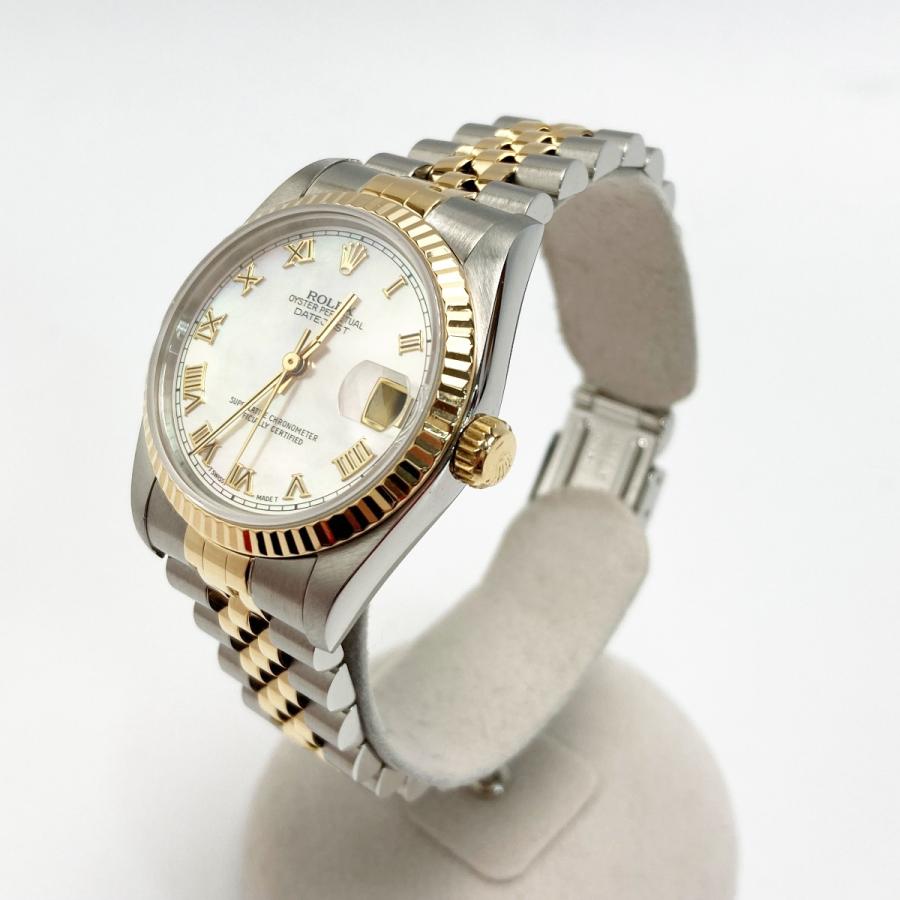 ☆☆ROLEX ロレックス デイトジャスト S番 ローマ K18 68273NR シェル文字盤 自動巻き ボーイズ 腕時計 ROLEX ロレックス デイトジャスト S番 ローマ K18 68273NR シェル文字