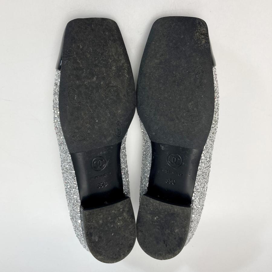 CHANEL シャネル グリッター パテント パンプス 17K 35（22cm