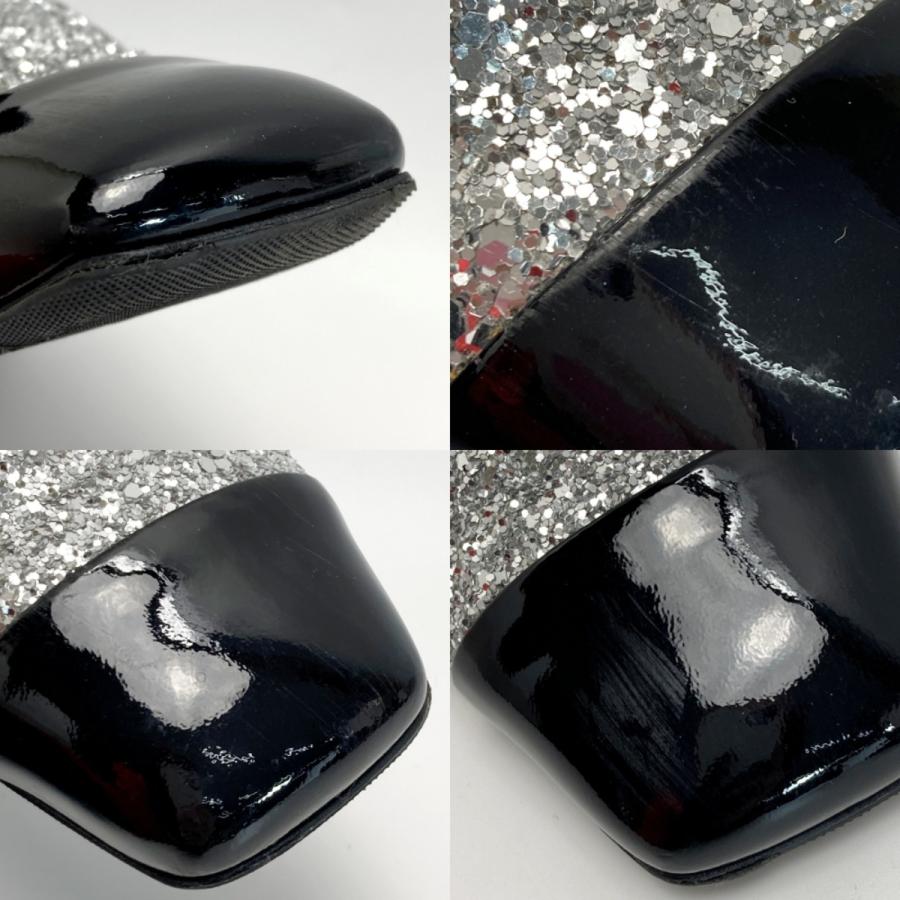 CHANEL シャネル グリッター パテント パンプス 17K 35（22cm相当