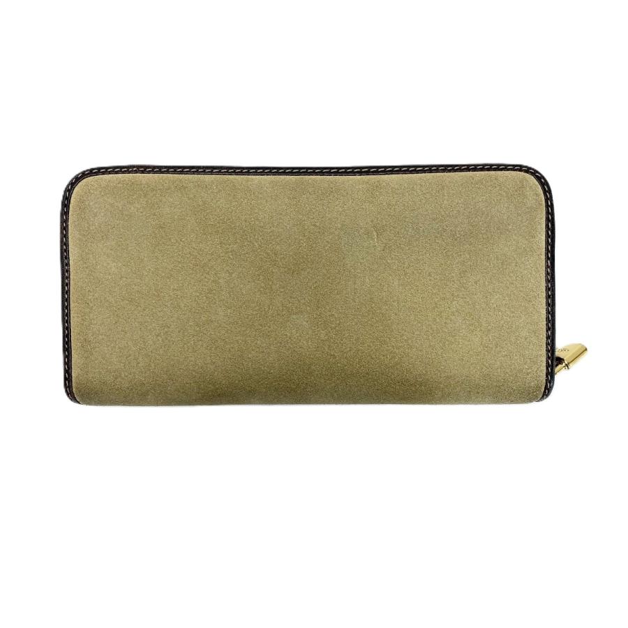 LOEWE（ロエベ） ラウンドファスナー財布 ベージュ スウェード 