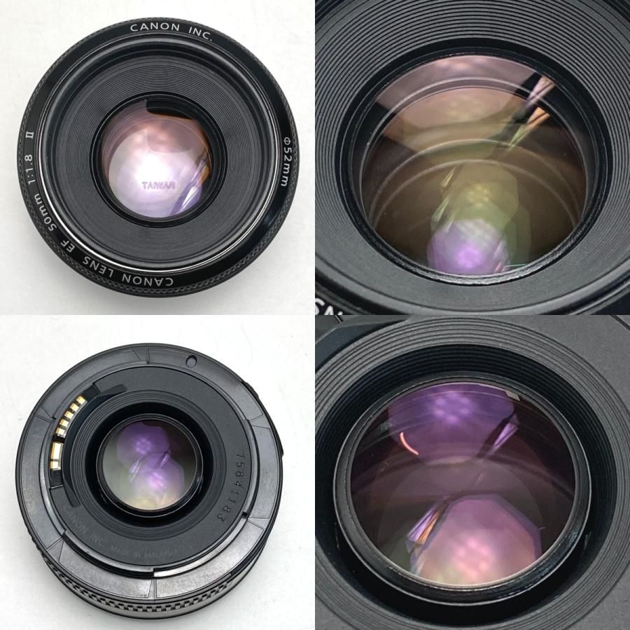 ☆☆ CANON 加農砲 EOS kiss X9i DS126661 水晶体 EF50粍 F1.8 II 申し受ける器付き添い人 やや傷や汚れた状態あり