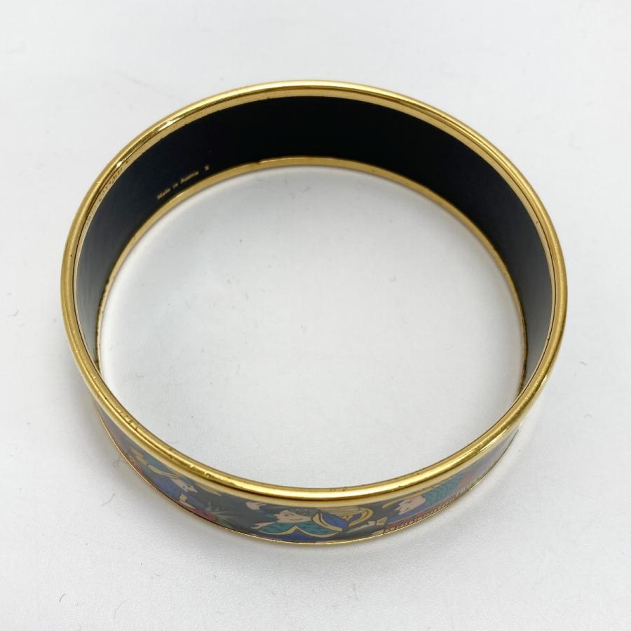 HERMES（エルメス） エマイユGM バングル メッキ 七宝焼き 