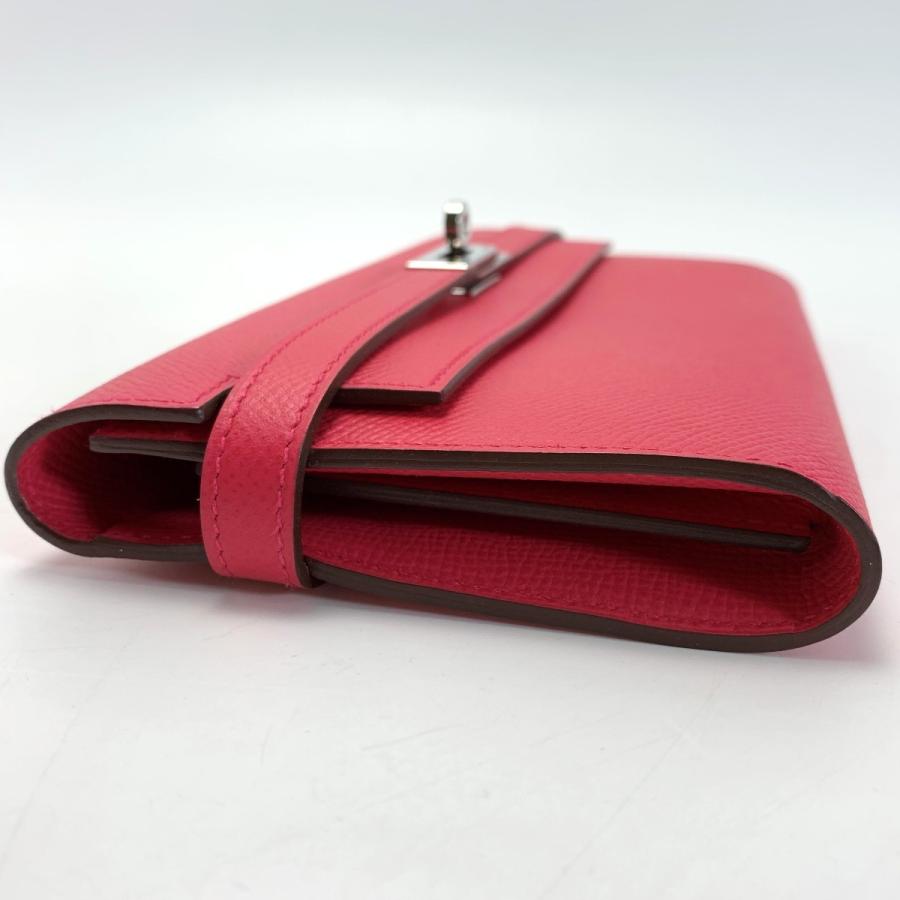 ☆☆HERMES エルメス ケリー ヴォーエプソン A刻印 ローズティリアン 長財布 レディース シルバー金具 HERMES（エルメス） ケリー ヴォーエプソン A刻印 ローズティリアン 長