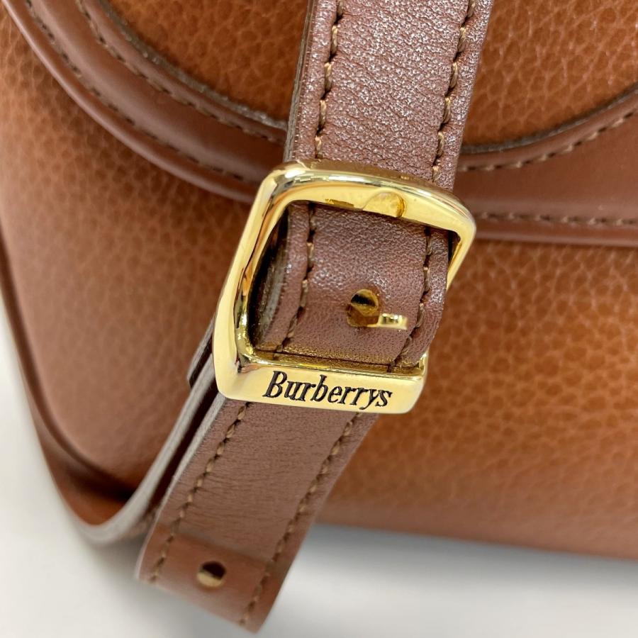 Burberrys バーバリーズ ショルダーバッグ ブラウン レザー 茶 